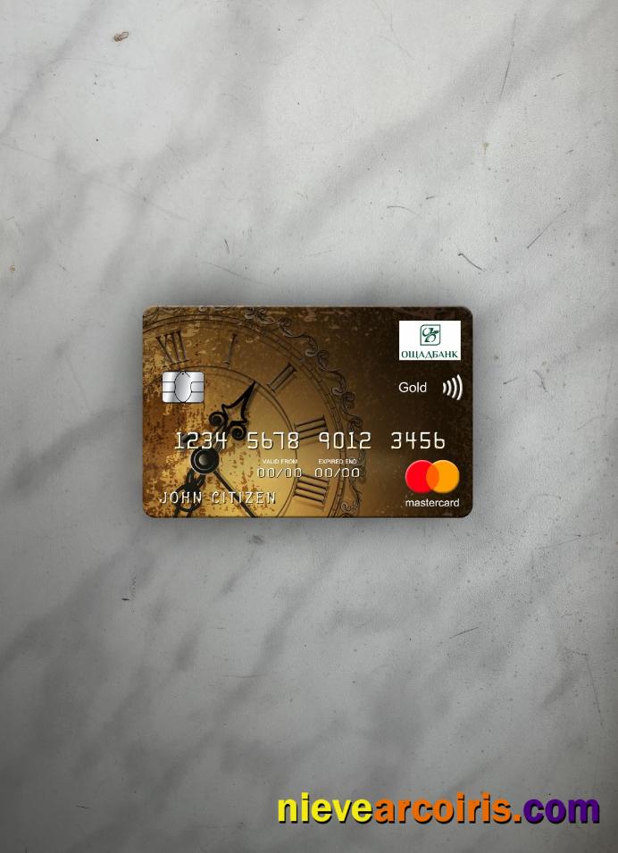 Ukraine Oshadbank Ukraine mastercard gold photolook